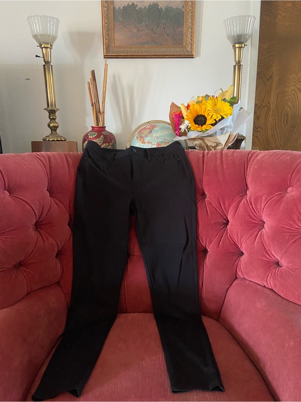 Joe's Jeans Black Ponte Knit Skinny Leggings